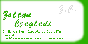 zoltan czegledi business card